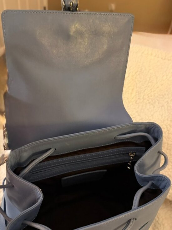 Vintage Coach Legacy Backpack – Style L2W-9858 – Soft Blue Leather main image 5